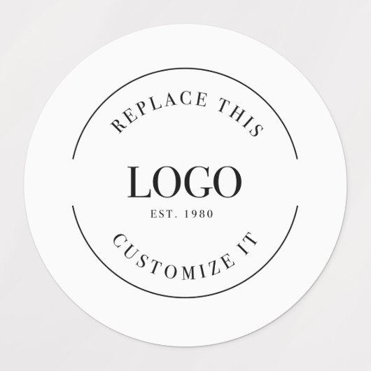 Logo der Custom Waterproof Company Etiketten