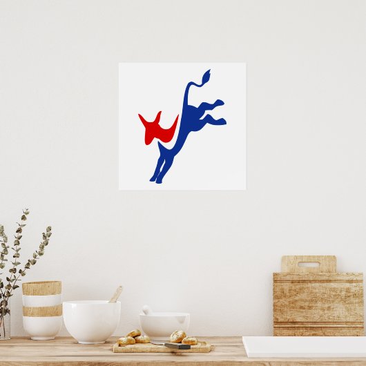 Logo der Demokraten Poster (Küche)