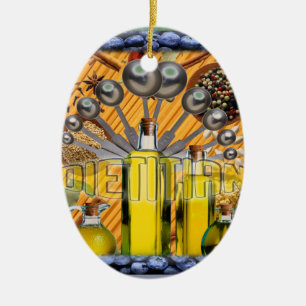 LOGO DER DIETITISCHEN LEBENSMITTELKOLLEGE KERAMIK ORNAMENT