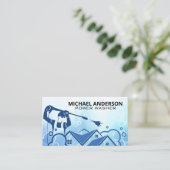 Logo der Druckreinigung | Seifenblasen Visitenkarte (Stehend Vorderseite)