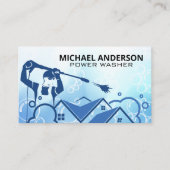 Logo der Druckreinigung | Seifenblasen Visitenkarte (Vorderseite)