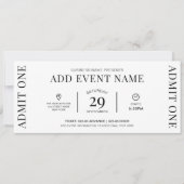 Logo der Event-Ticket-Gesellschaft Eintritt Einladung (Vorderseite)