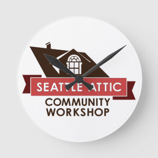 Logo der FarbeSACW, Wanduhr