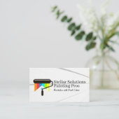 Logo der Farbwalze | Generalunternehmer Visitenkarte (Stehend Vorderseite)