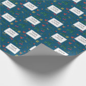 Logo der Festtagsfirma Blue Geschenkpapier (Ecke)