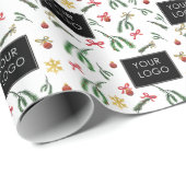 Logo der Festtagsfirma Geschenkpapier (Rolleneckpunkt)