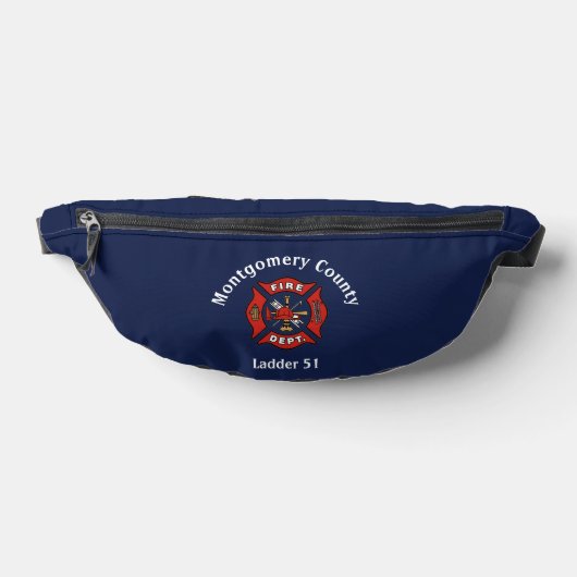 Logo der Feuerabteilung Custom Blue Bauchtasche (Ablage )