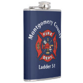 Logo der Feuerabteilung Flachmann (Rechts)