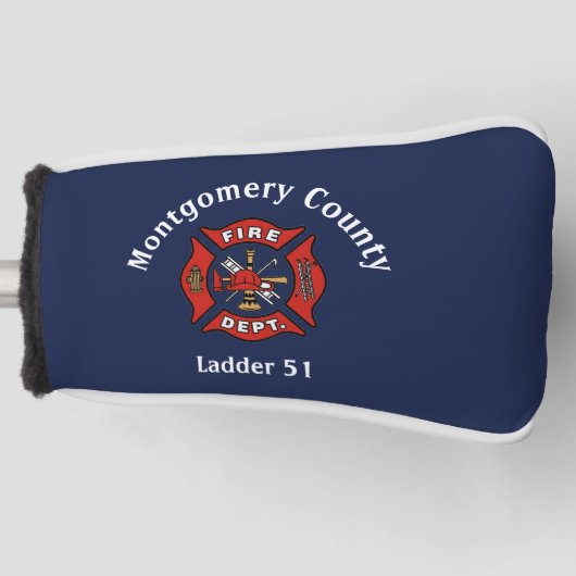 Logo der Feuerabteilung Golf Headcover (Vorderseite)