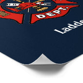 Logo der Feuerabteilung Poster (Ecke)