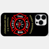 Logo der Feuerabteilung Schwarz-Rot-Abzeichen11 Case-Mate iPhone Hülle (Rückseite (Horizontal))
