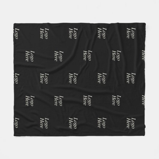 Logo der Firma "Black Color" Fleecedecke (Vorderseite (Horizontal))