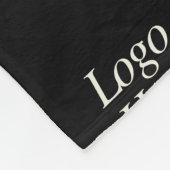 Logo der Firma "Black Color" Fleecedecke (Ecke)