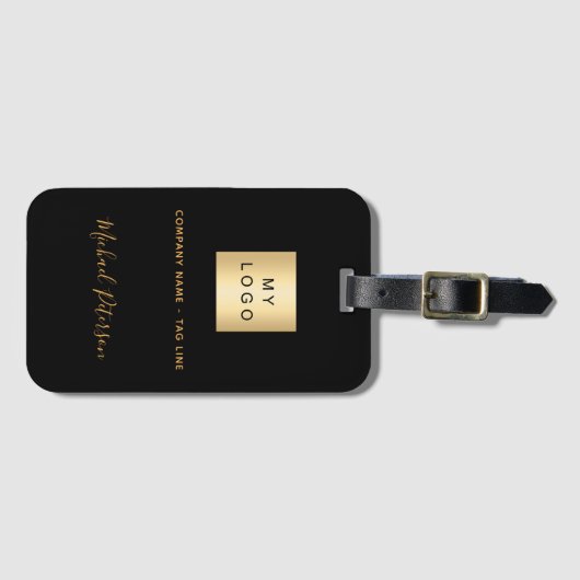 Logo der Firma Black gold Gepäckanhänger (Vorderseite (Horizontal))