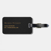 Logo der Firma Black Leder Gepäckanhänger (Rückseite horizontal)