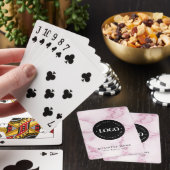 Logo der Firma Custom Business Company Rosa Glitze Spielkarten (In Situ)