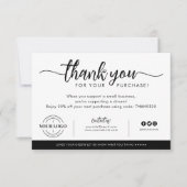 Logo der Firma Custom Business Company - Vielen Da Dankeskarte (Vorderseite)