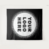 Logo der Firma für benutzerdefinierte Unternehmen Wandteppich (Vorderseite (Horizontal))