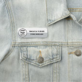 Logo der Firma Mitarbeiter Namensschild (Beispiel)