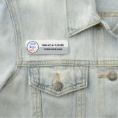 Logo der Firma Mitarbeiter Namensschild (Beispiel)