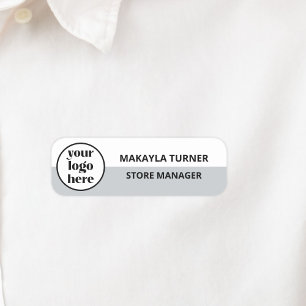 Logo der Firma Mitarbeiter Namensschild