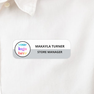 Logo der Firma Mitarbeiter Namensschild