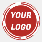 Logo der Firma Runder Aufkleber (Vorderseite)