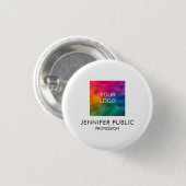 Logo der Firma Unternehmen benutzerdefinierten Hin Button (Vorne & Hinten)