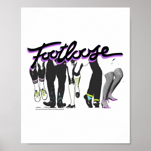 Logo der Footlose Dancing Feet Poster (Vorne)