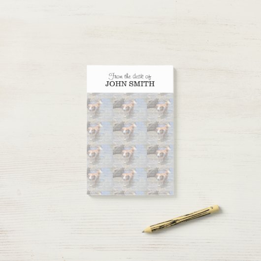 Logo der Foto-Familie Post-it®-Notizen Post-it Klebezettel (Auf Schreibtisch)