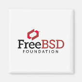 Logo der FreeBSD Foundation Magnet (Vorne)