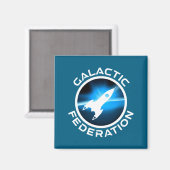 Logo der Galaktischen Föderation _1 Magnet (Vorderseite/Rückseite)