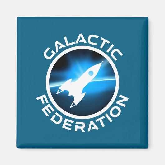 Logo der Galaktischen Föderation _1 Magnet (Vorne)