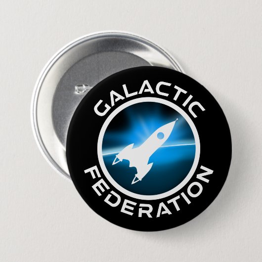 Logo der Galaktischen Föderation Button (Vorne & Hinten)