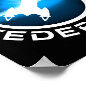 Logo der Galaktischen Föderation Poster (Ecke)