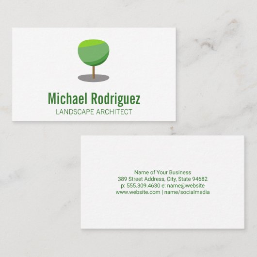 Logo der geometrischen Struktur Visitenkarte (Vorne/Hinten)