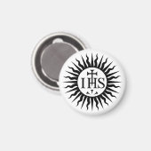 Logo der Gesellschaft Jesu (Jesuiten) Magnet (Vorderseite/Rückseite)