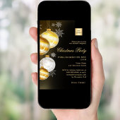 Logo der Goldbarren-Gesellschaft Weihnachts-Party Einladung