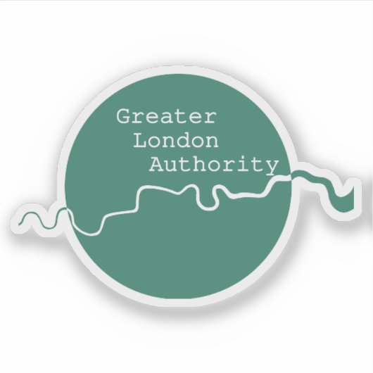 Logo der Greater London Authority, England Aufkleber (Vorderseite)
