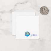 Logo der Grundschule für den Point Fermin Mitteilungskarte (Vorderseite/Rückseite Beispiel)