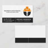 Logo der Hardhat-Schraube | Bau Visitenkarte (Vorne/Hinten)