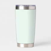 Logo der hellgrünen, isolierten Firma Tumbler Thermobecher (Rückseite)