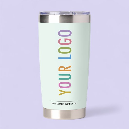 Logo der hellgrünen, isolierten Firma Tumbler Thermobecher