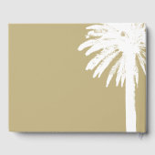 Logo der Hochzeitspalme am Meer Gästebuch (Rückseite)