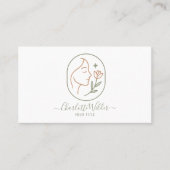 Logo der Holistic Wellness Face Blume Visitenkarte (Vorderseite)