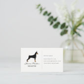 Logo der Hunde-Sitter | Dog-Knochen-Symbol Visitenkarte (Stehend Vorderseite)