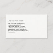 Logo der Hundehütte | Tierdienste Visitenkarte (Rückseite)