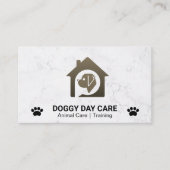 Logo der Hundehütte | Tierdienste Visitenkarte (Vorderseite)