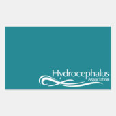 Logo der Hydrocephalus-Assoziation Rechteckiger Aufkleber (Vorderseite)