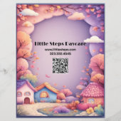 Logo der Kinderkrippe Little Steps Preschool für K Flyer (Hinten)